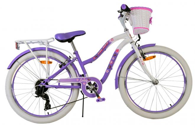 Volare Kinderfiets Lovely 24 inch paars 7-speed