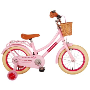 Volare Kinderfiets Excellent 14 inch Roze met mandje