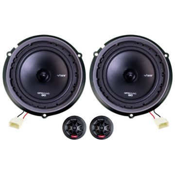 Vibe Optisound Luidspreker Upgrade-set passend voor Renault Laguna III/Captur/Master - 6.5'' luidsprekers (voorzijde)