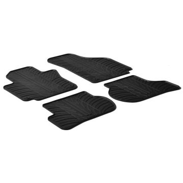 Gledring Rubbermatten passend voor Volkswagen Golf V,VI Plus 2009- / Seat Toledo 2005-2012 (T profiel 4-delig + montageclips)