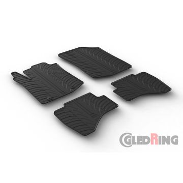 Gledring Rubbermatten passend voor Toyota Aygo 2014- (T profiel 4-delig + montageclips)