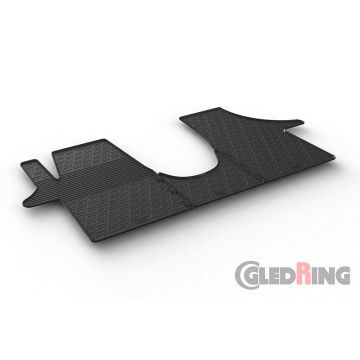 Gledring Rubbermatten passend voor Volkswagen Transporter T5 2003-2015 & T6 2015-2020 (TK profiel 3-delig)