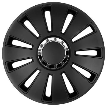 AutoStyle 4-Delige Wieldoppenset Silverstone Pro 16-inch zwart