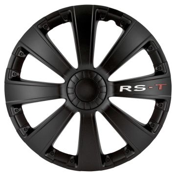 AutoStyle 4-Delige Wieldoppenset RS-T 16-inch zwart