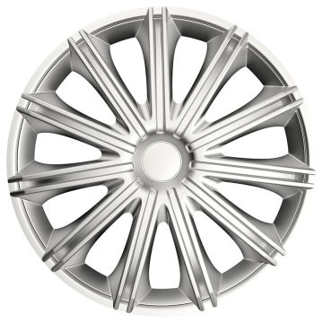 AutoStyle 4-Delige Wieldoppenset Nero 15-inch zilver