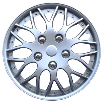 AutoStyle 4-Delige Wieldoppenset Missouri 13-inch zilver