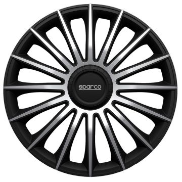 Sparco 4-Delige Wieldoppenset Treviso 13-inch zwart/zilver