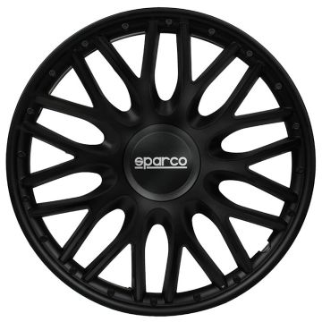 Sparco 4-Delige Wieldoppenset Roma 14-inch zwart