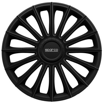 Sparco 4-Delige Wieldoppenset Treviso 15-inch zwart