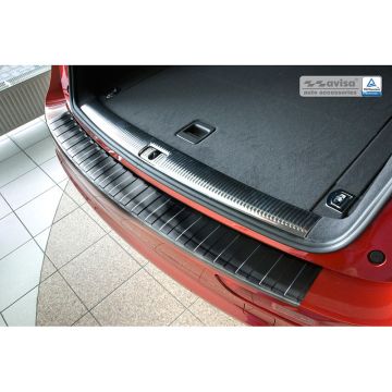 Avisa Zwart RVS Achterbumperprotector passend voor Audi Q5 2008-2012 & 2012- 'Ribs'