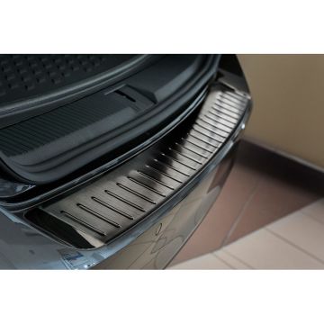 Avisa Zwart RVS Achterbumperprotector passend voor Volkswagen Passat 3G Variant 2014- 'Ribs'