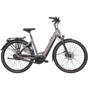 Hercules Elektrische stadsfiets Montfoort I-F8 Dames 55 cm Zilver 500 Wh