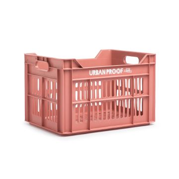 Urban Proof gerecyclede fietskrat 30L warm roze