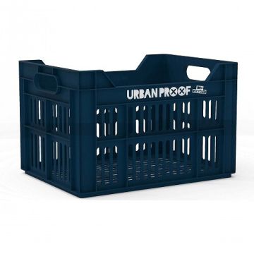 Urban Proof gerecyclede fietskrat 30L donker blauw