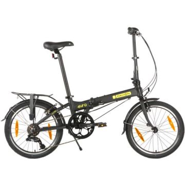 Dahon Vouwfiets 20" Hit D6 met V-brake - (pitch) mat zwart