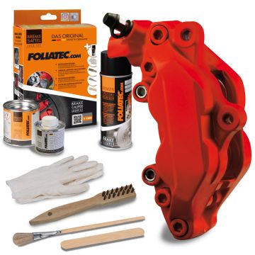 Foliatec Remklauwlakset racing rosso mat 3 Componenten