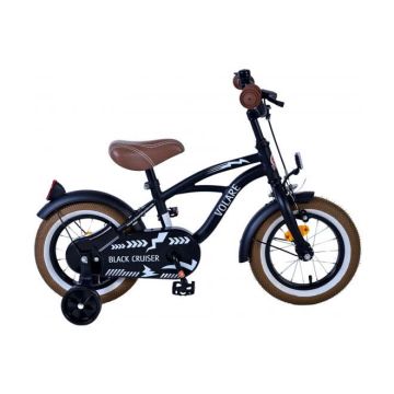 Volare Kinderfiets Black Cruiser 14 inch Mat zwart