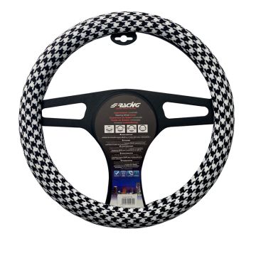 Simoni Racing Stuurwielhoes Pied de Poule 37-39cm Textiel