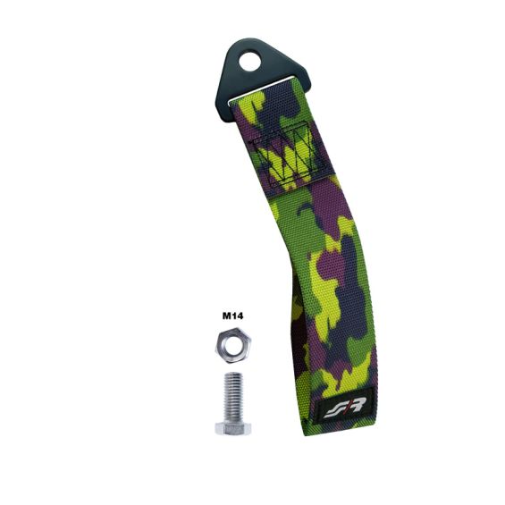 Simoni Racing Sleepoog-Gordel Camouflage Groen max. 3000kg Lengte 26cm