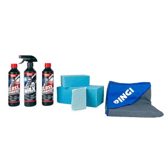 Pingi set doek, Spons, Shampoo, Wax