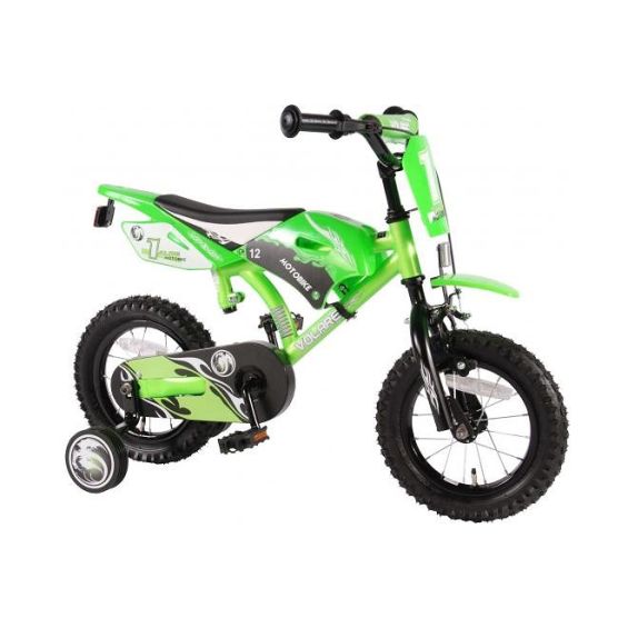 Volare Kinderfiets Motobike 12 inch Groen