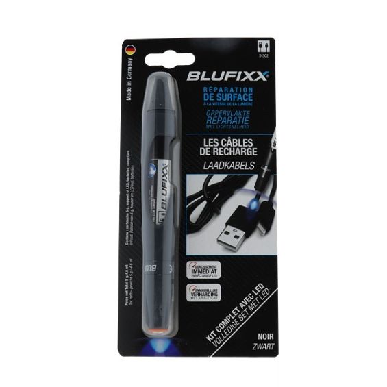 BluFixx Reparatieset Laadkabel Zwart