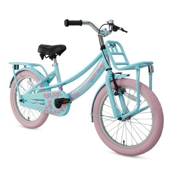 Supersuper Kinderfiets Lola Roze 18 inch Roze