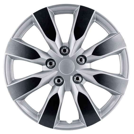 AutoStyle 4-Delige Wieldoppenset Arkansas 15-inch zilver/gunmetal