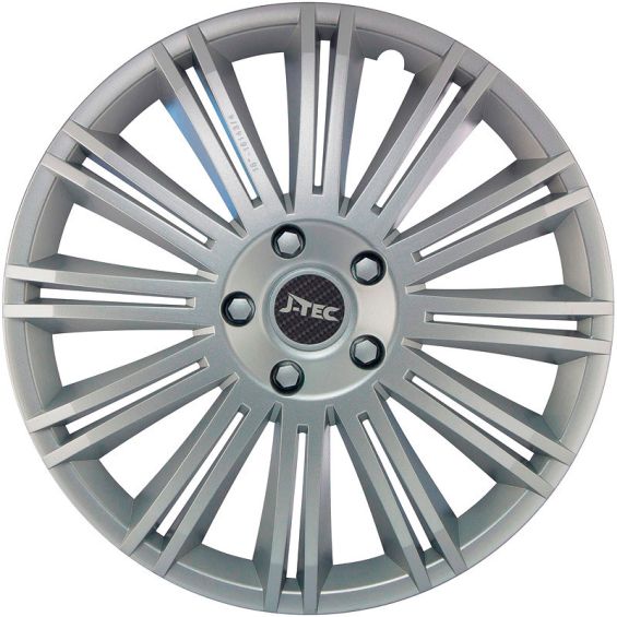 J-Tec 4-Delige Wieldoppenset Discovery 13-inch zilver