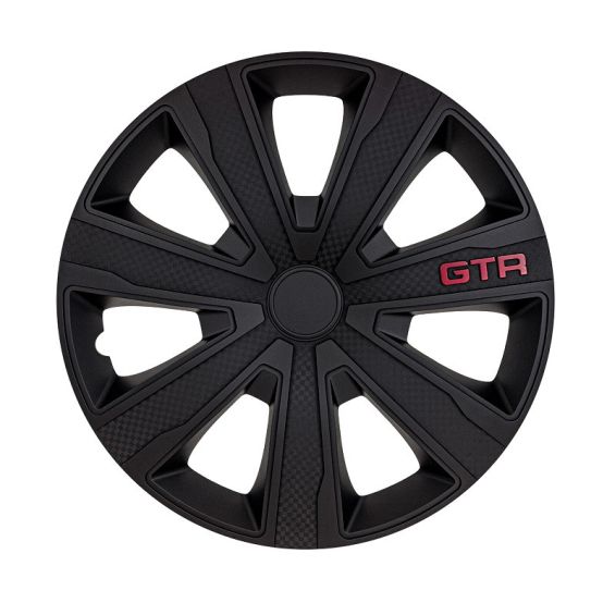 J-Tec 4-Delige Wieldoppenset GTR Carbon 15-inch zwart