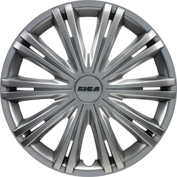 AutoStyle 4-Delige Wieldoppenset Giga 15-inch zilver