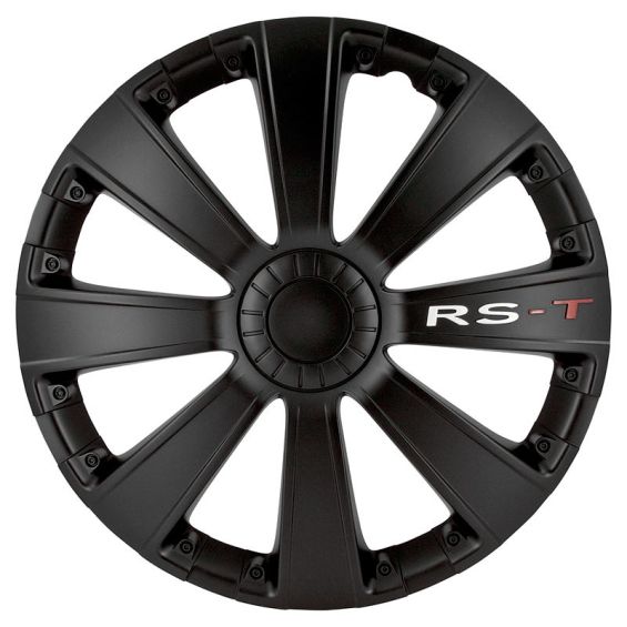 AutoStyle 4-Delige Wieldoppenset RS-T 15-inch zwart