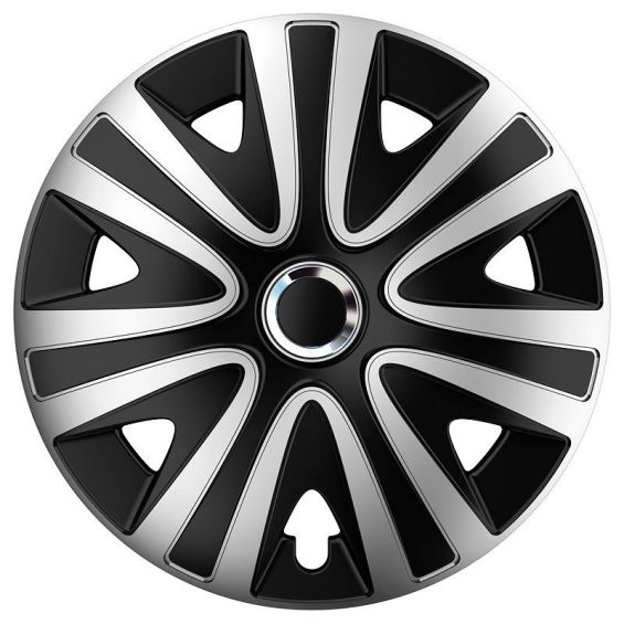 AutoStyle 4-Delige Wieldoppenset Rialto Pro 13-inch zilver/zwart