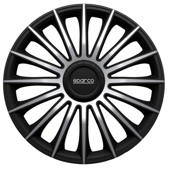 Sparco 4-Delige Wieldoppenset Treviso 13-inch zwart/zilver