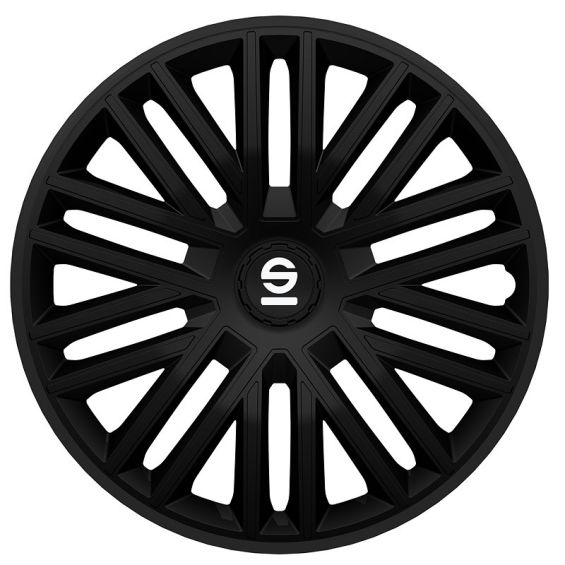 Sparco 4-Delige Wieldoppenset Bergamo 14-inch zwart