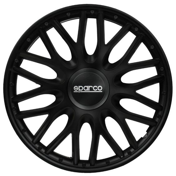 Sparco 4-Delige Wieldoppenset Roma 14-inch zwart