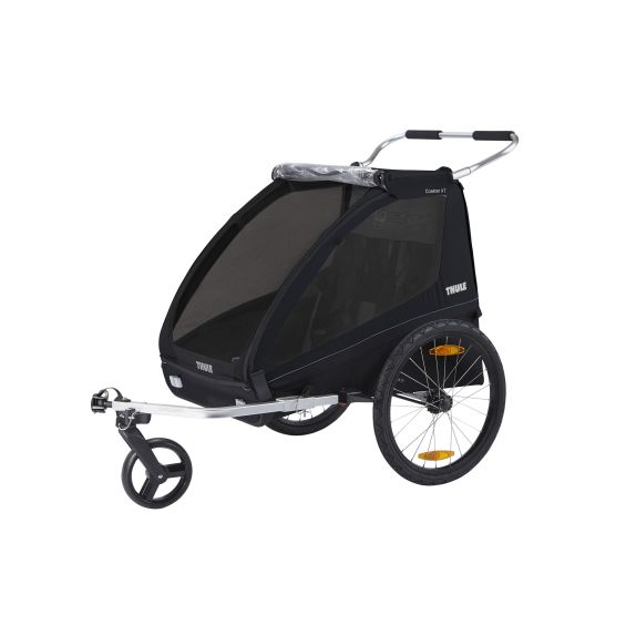 Thule coaster 2 xt bike trailer+stroll Zwart