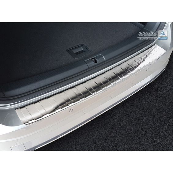 Avisa RVS Achterbumperprotector passend voor Volkswagen Golf VII Variant Facelift 2017-2020 'Ribs'