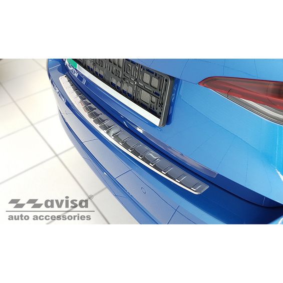 Avisa RVS Achterbumperprotector passend voor Skoda Octavia IV Liftback 2020- 'Ribs'