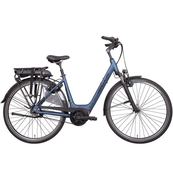 Hercules Elektrische stadsfiets Montfoort F7 Belt Uni 55 cm Mat Blauw 400 Wh