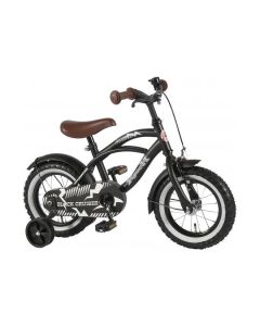 Volare Kinderfiets Black Cruiser 12 inch Mat zwart