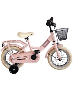 Kinderfiets 12 inch Kyoso Sparkle met remnaaf - mat roze