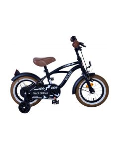 Volare Kinderfiets Black Cruiser 14 inch Mat zwart